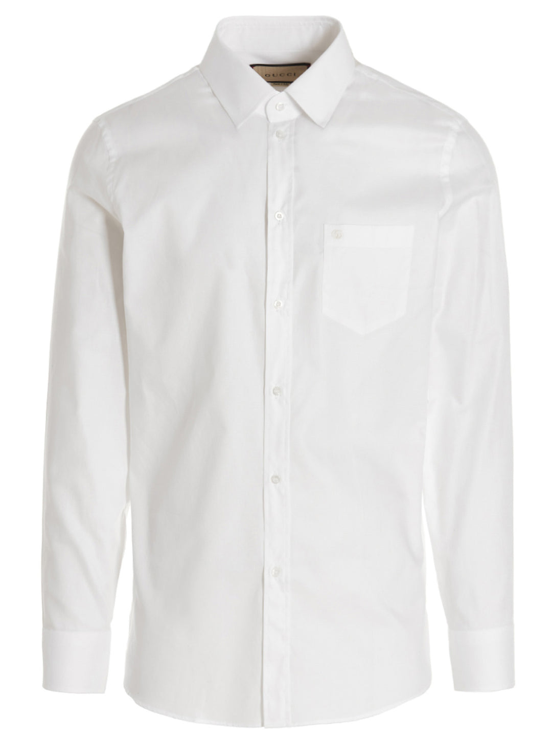 Gucci Embroidered Logo Shirt Camicie - Bianco | 14a26cd039d667995928cc2f5d7cf127b08da6e3