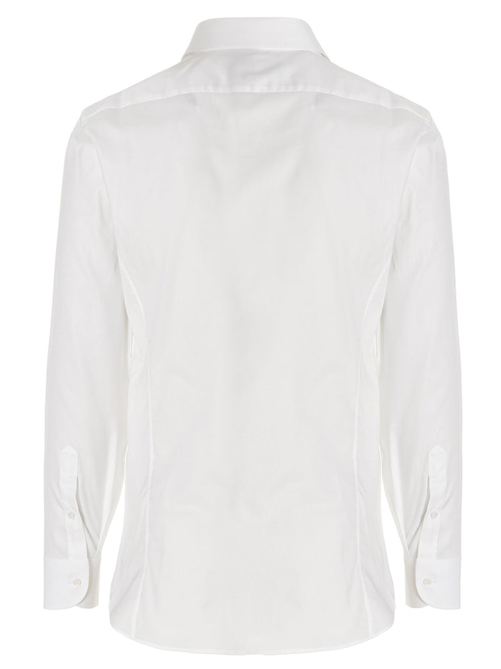 Gucci Embroidered Logo Shirt Camicie - Bianco | dd270658dcfedb3dec9f4209188ec4e44407aada