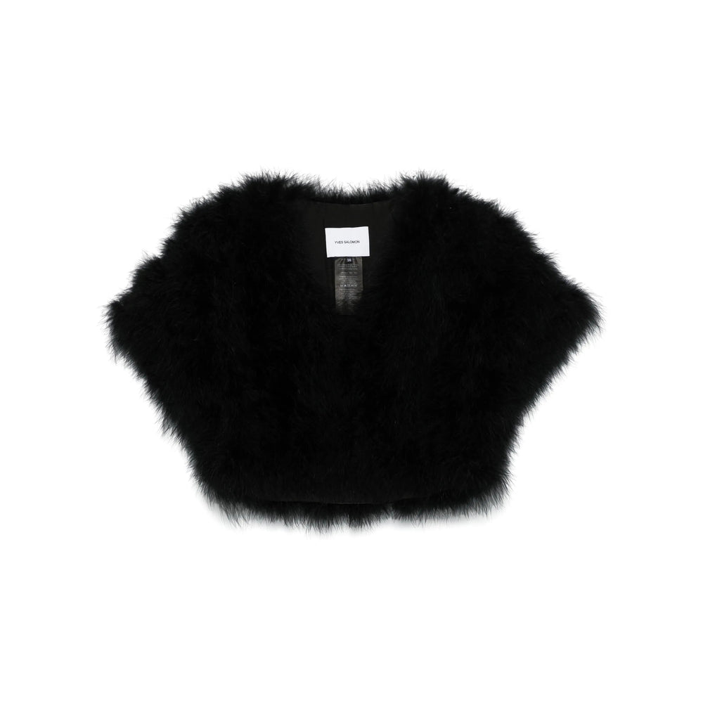 Yves Salomon Mantelle - Nero | 36a9f7291737ba929999a18ca779b494ad3583e1
