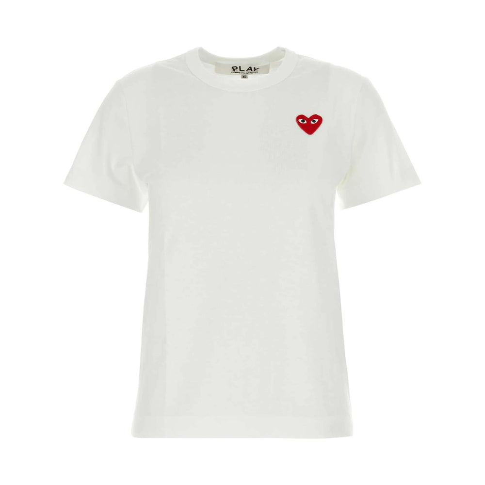 Comme Des GarÇOns Play T Shirt - Bianco | e68a83a6232513cf30435166c57e649fd9adb534