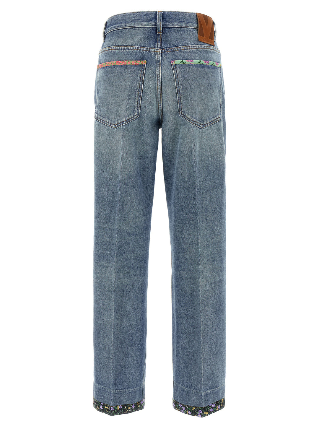 Valentino Garavani Valentino Garavani Floral Jeans - Blu | 52e04803c7dd6df149ba5865991709cb7f6f2422