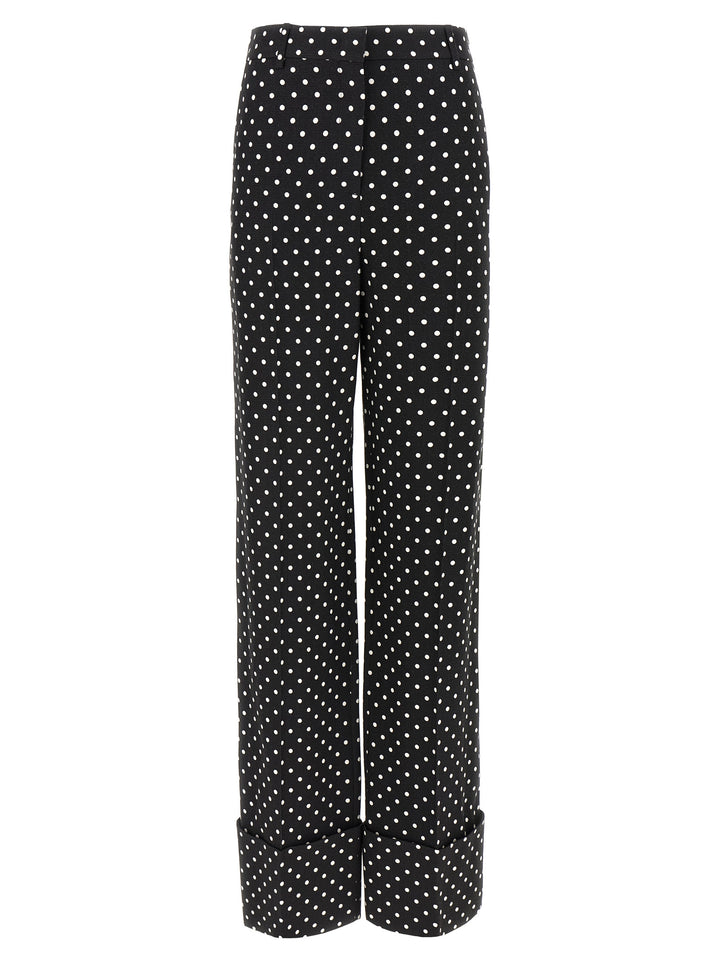 Valentino Garavani Valentino Garavani Supergran Pantaloni - Bianco/Nero | 361761fc0ed7f4f4e7f03e9015e93eb285df5dbc