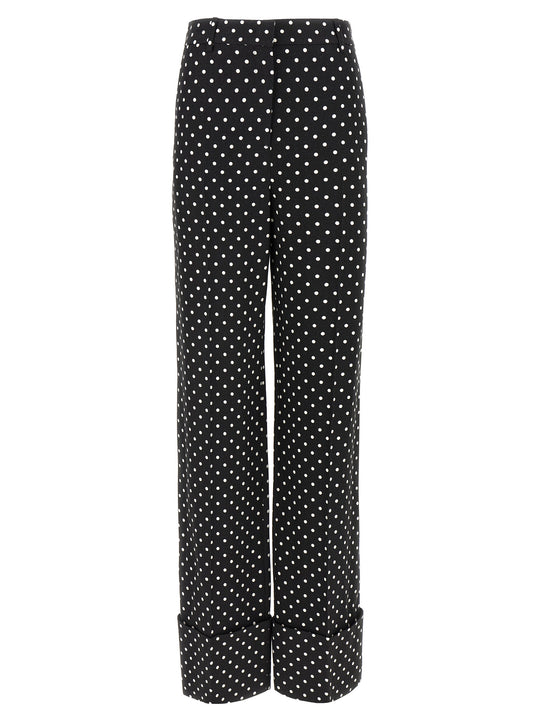 Valentino Garavani Supergran Pantaloni Bianco/Nero