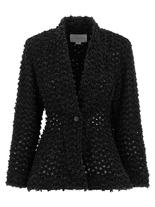 Bouclé Blazer Blazers Nero