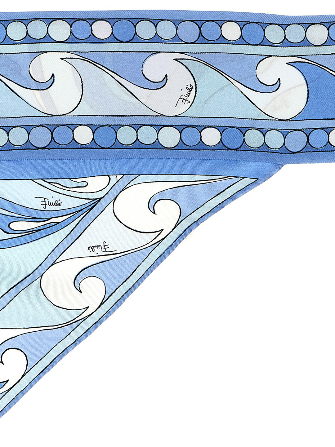 Emilio Pucci Bandeau Triangle Sciarpe - Celeste | 6112ba25a055de71841e22e75ab76f07782786a1