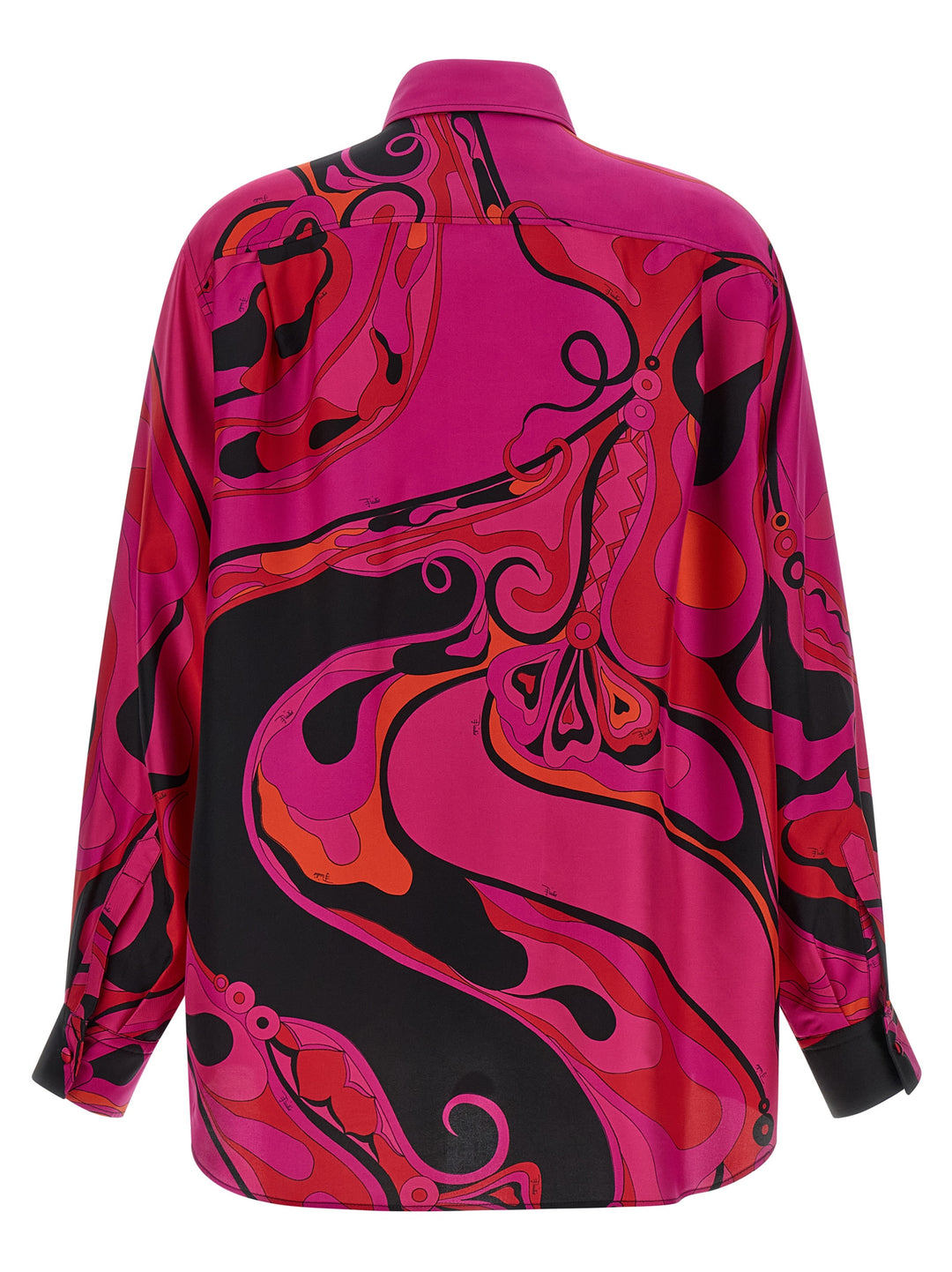 Emilio Pucci Patterned Silk Shirt Camicie - Fucsia | fd37df769b04f62e7a16cbd2b106fcd1ae18c54c