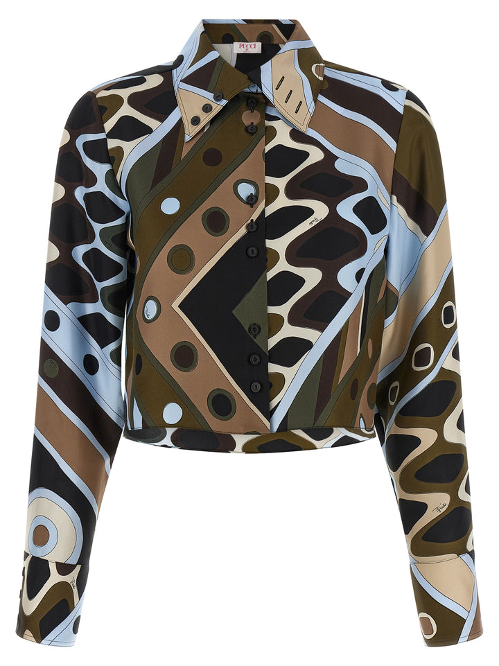 Emilio Pucci Twill Shirt Camicie - Multicolor | c7242920649485044afa3ada14ec10aafe7de233