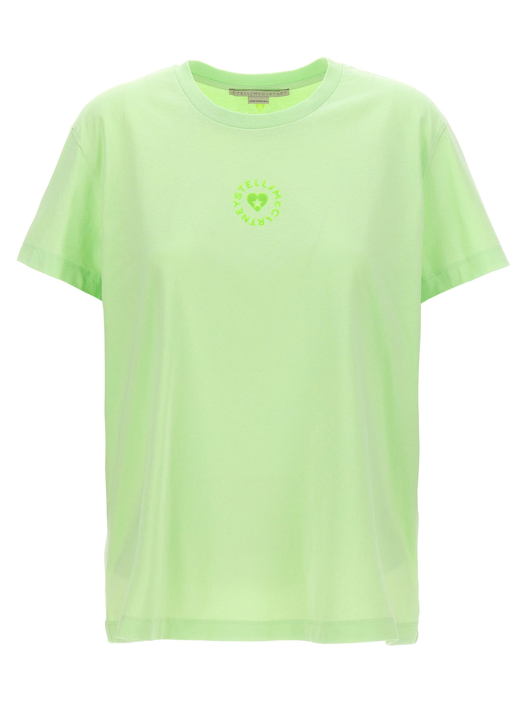 Stella Mccartney Iconic Mini Heart T shirt - Verde | aa310f4f3b0309f56b0c947e7ca4f4ac779ebdbe