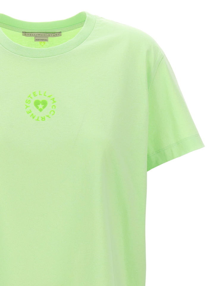 Stella Mccartney Iconic Mini Heart T shirt - Verde | 323edf569d8d0ce828af53f2b04342b6e40c03a1