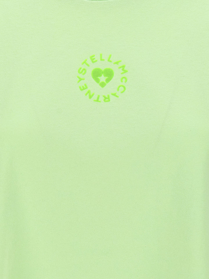 Stella Mccartney Iconic Mini Heart T shirt - Verde | 543e37da6f82159fdf64d1f0b98d5b55487cc60e