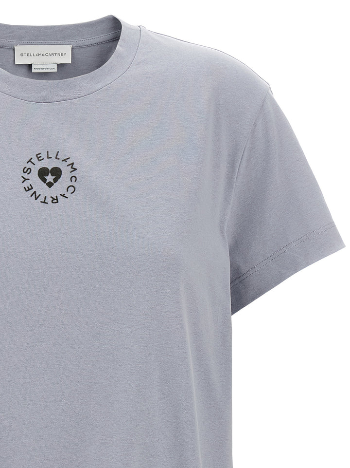 Stella Mccartney Lovestruck Logo T shirt - Celeste | bbdb29e12c07828aea1b15a94becd253a90749ee
