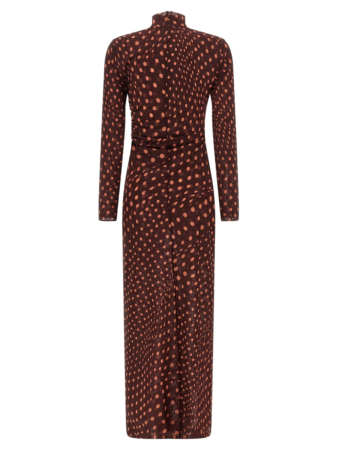 Stella Mccartney Polka Dot Mesh Dress Abiti - Bordeaux | 048de61b5a6f5da39e579e8361c4c831534d4921