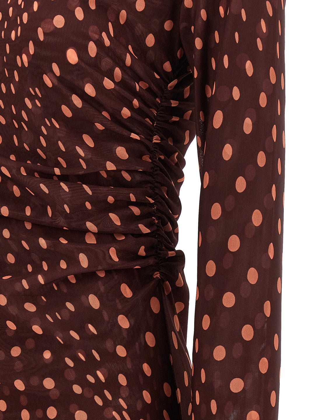 Stella Mccartney Polka Dot Mesh Dress Abiti - Bordeaux | d106955c07a80e8b7cad3a4ec84172bed36c30d3