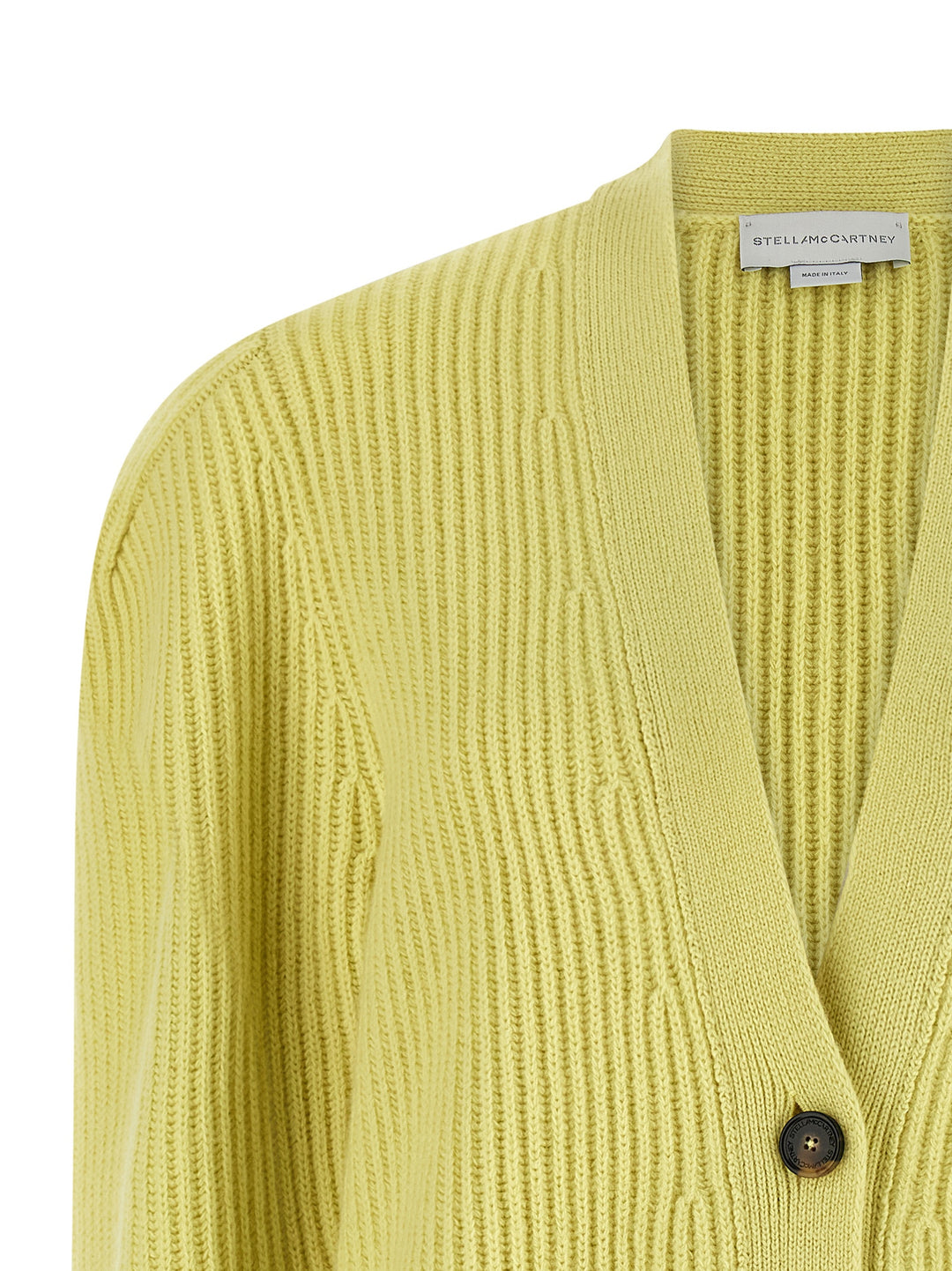 Stella Mccartney Thick Knit Cardigan Maglioni - Giallo | 1b7a945deee72b8b892b909a48f781fb20ba8fcb