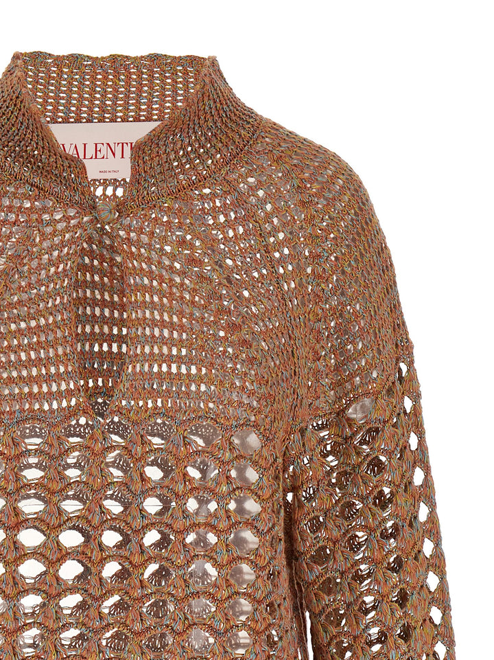 Valentino Garavani Openwork Sweater Maglioni - Multicolor | 9d60374bad0256e31b51fefab9a32002fc0939bc