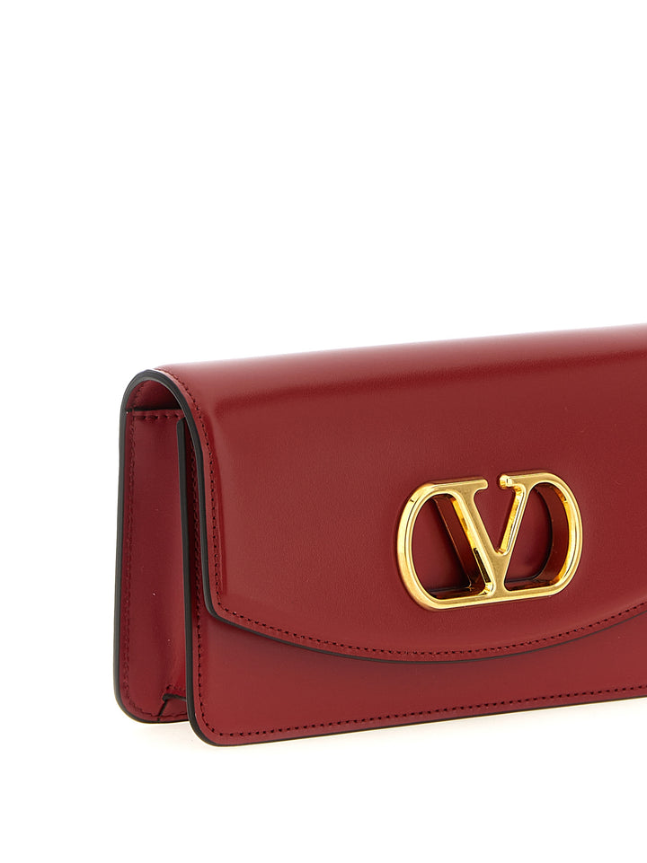Valentino Garavani Vain Clutch - Rosso | 48921928fc7d098193376f1b722f5c6a6ffc6c8d