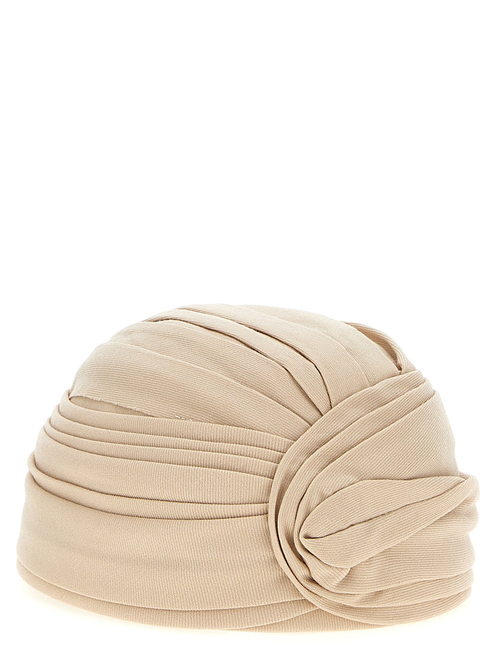 Valentino Garavani Valentino Garavani Wool Rigid Turban Cappelli - Beige | 56fff52ff12b268fe4d40b0218903b0366d96026