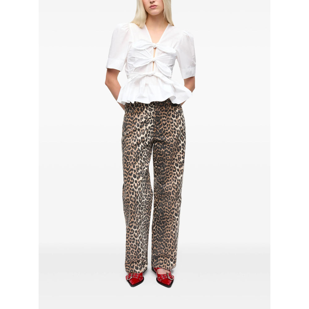 Ganni Top - Bianco | 266d75dce37fbfb262d04223f55209fec3518329