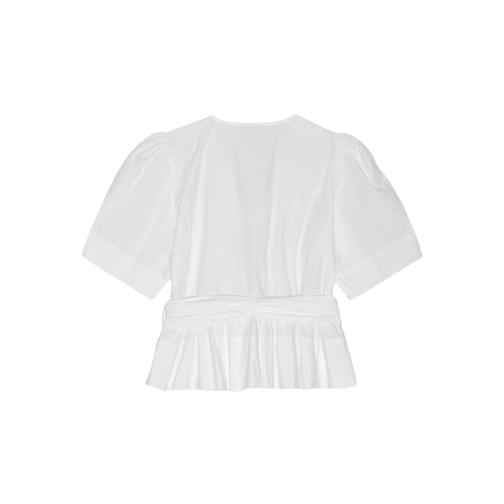 Ganni Top - Bianco | 2db70f50fe4b51ad439a0ca7945013b279a1590d