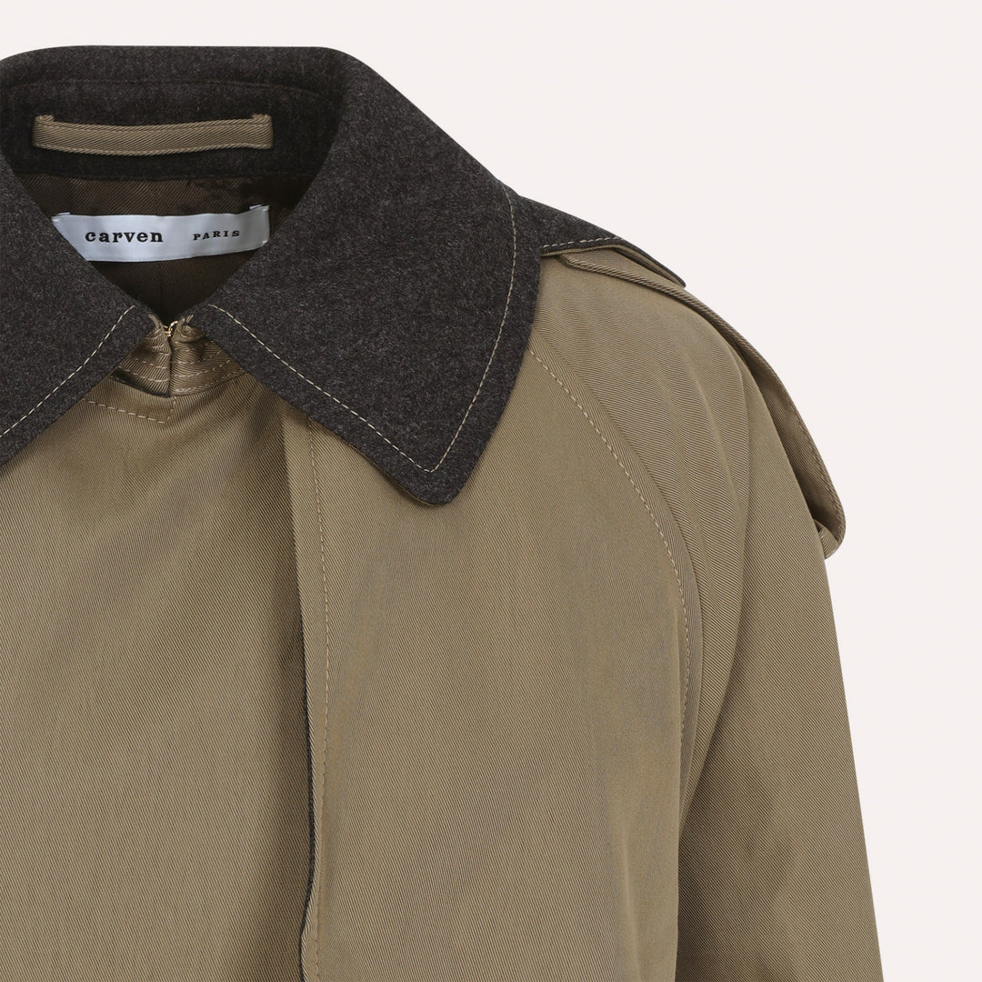 Carven Trench & raincoat - Marrone | 87c07b642f90d2ad6f1a5a2264f40a0d47274a18