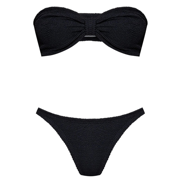 Schwarze Strandmode