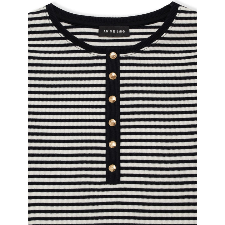 Anine Bing T Shirt - Nero, Bianco | 17b250005a4dcc6f9036b3d9f556a1d44d97a091