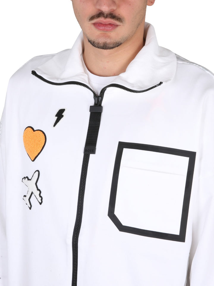Boss Felpe - White | c73e626fd835d686c14749b5a975a8d1b228d1fd