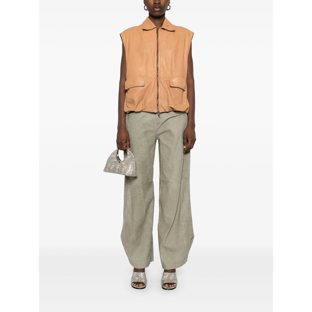 Salvatore Santoro Leather Pants - Verde | c52c5d02dce86f6f8e35212f0a545062ebd3f77e