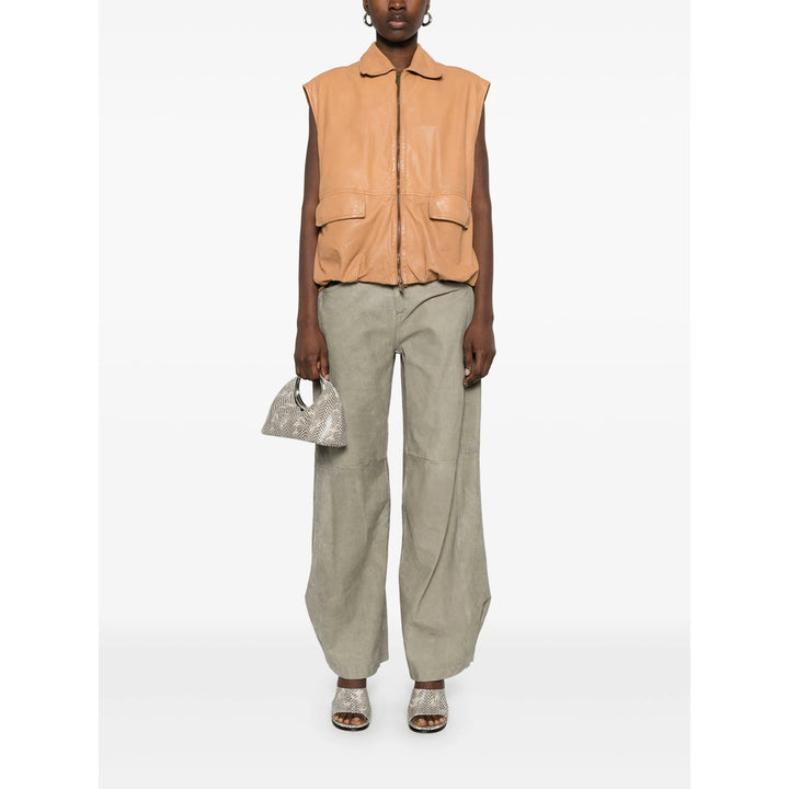 Salvatore Santoro Leather Pants - Verde | c52c5d02dce86f6f8e35212f0a545062ebd3f77e