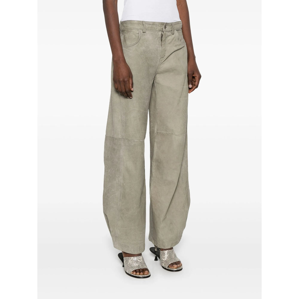 Salvatore Santoro Leather Pants - Verde | e2c084b88281e8ce3041c3230c775485ff4130e9