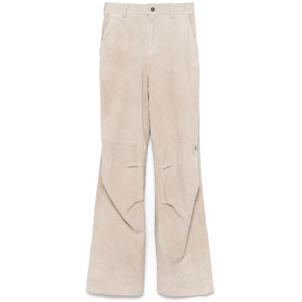 Salvatore Santoro Leather Pants - Grigio | de03b9f149537bce17ef768bb14cc4919231b643