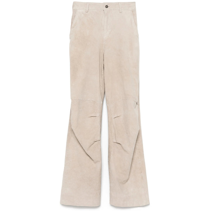 Salvatore Santoro Leather Pants - Grigio | de03b9f149537bce17ef768bb14cc4919231b643