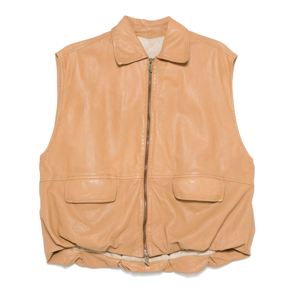 Salvatore Santoro Leather Waistcoats - Marrone | 5f92e9246ba63290e99cddf0f91b4a0dee3cfd21