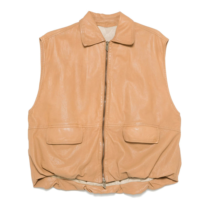 Salvatore Santoro Leather Waistcoats - Marrone | 5f92e9246ba63290e99cddf0f91b4a0dee3cfd21