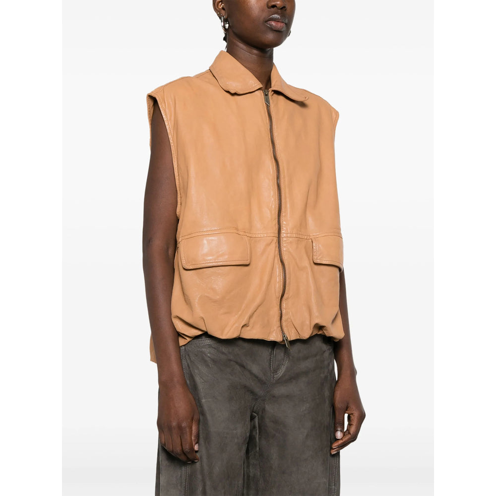 Salvatore Santoro Leather Waistcoats - Marrone | 3bdbf493c3080666e0fb15ace2b1643ae2e6f9d0