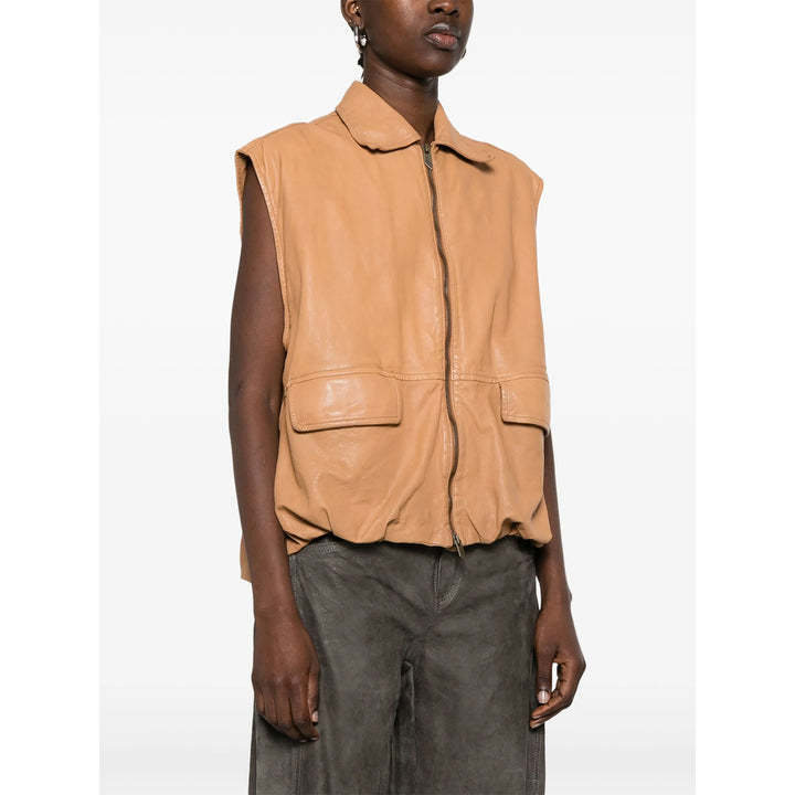 Salvatore Santoro Leather Waistcoats - Marrone | 3bdbf493c3080666e0fb15ace2b1643ae2e6f9d0