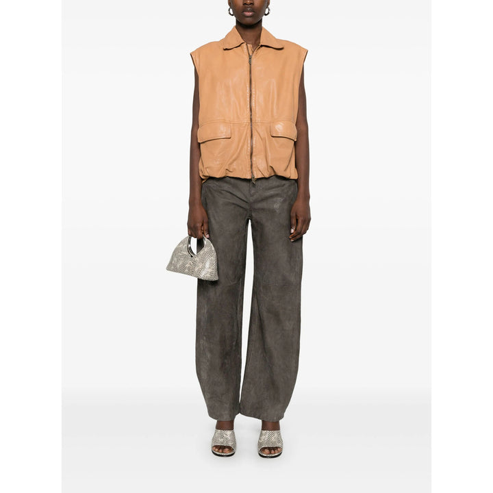 Salvatore Santoro Leather Waistcoats - Marrone | 3bda4eb9c58a12987b0025469851e36e5e4ef05c