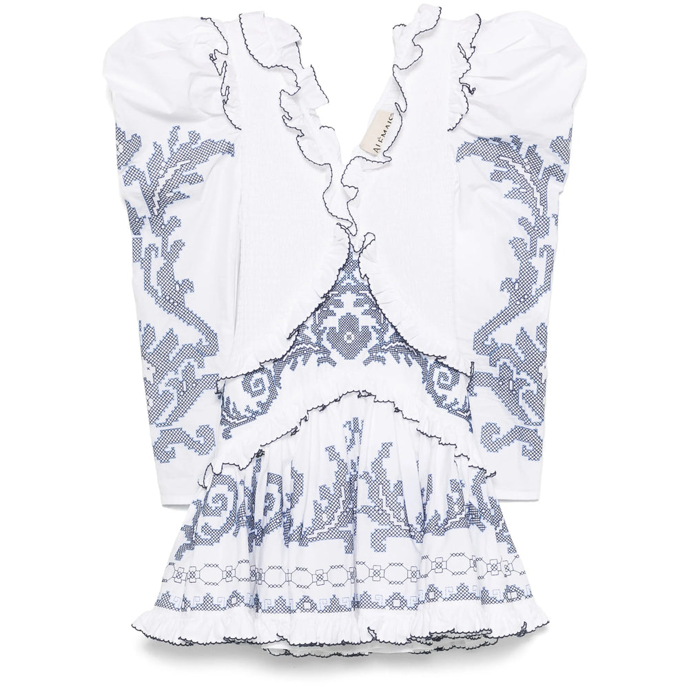 Alemais Abiti - Bianco, Blu | 83d57ad9e01ba3dc30afe581729839bfeb51a5e1