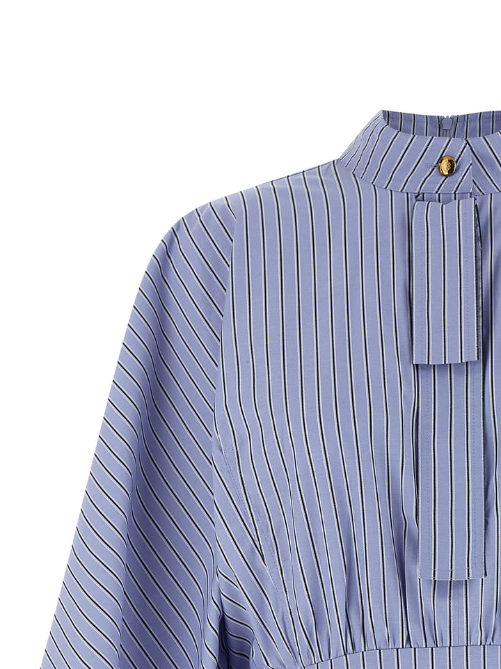 Zimmermann Drawstring Stripe Mini Abiti - Celeste | aed22c46ed698b8a082f37c1700ec63394368fda