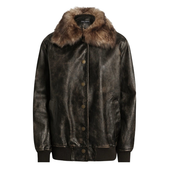 Leather Outerwears Marrone
