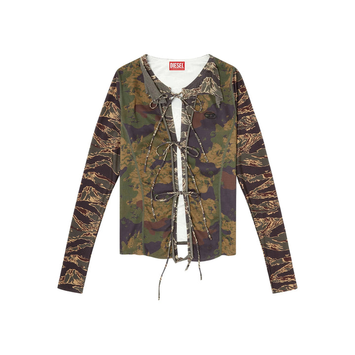 Diesel Top - Verde, Marrone | 9b5bb0e88bc2984356b7841684890d5057ec0dcd