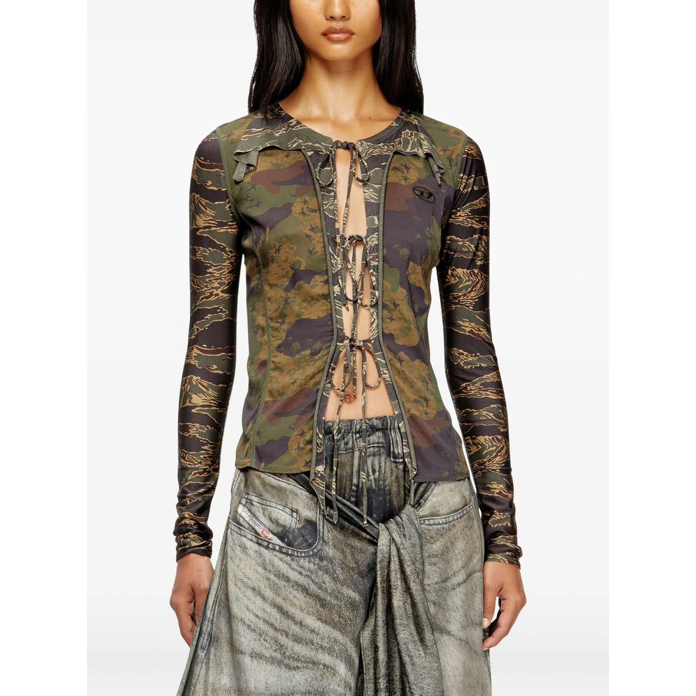 Diesel Top - Verde, Marrone | f4eb3a8e8761a5522d82599d8fa2258461b39a08