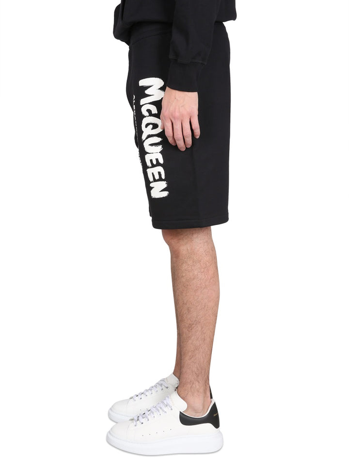 Alexander Mcqueen Shorts - Black | 316f6cca73d5f4e17b8630ec36f7435d0481a7ff