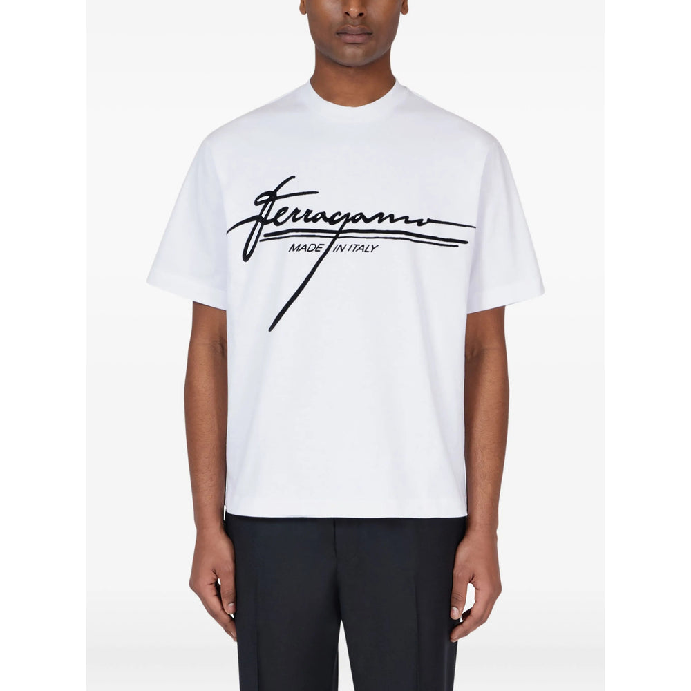 Ferragamo T Shirt - Bianco | 3109bb14b3375fcc6458881621689d965fa33672