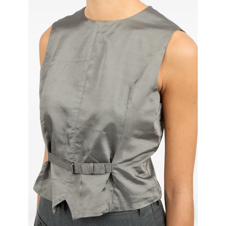 Mm6 Maison Margiela Waistcoats - Grigio | e7bfcdb76a86e945e2131e1a38a4251bc8245242