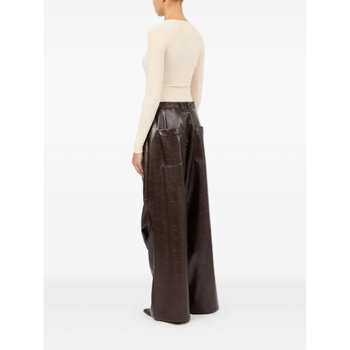 Mm6 Maison Margiela Pantaloni - Marrone | 8815186430d0f3021fd072263fd6841143a40371