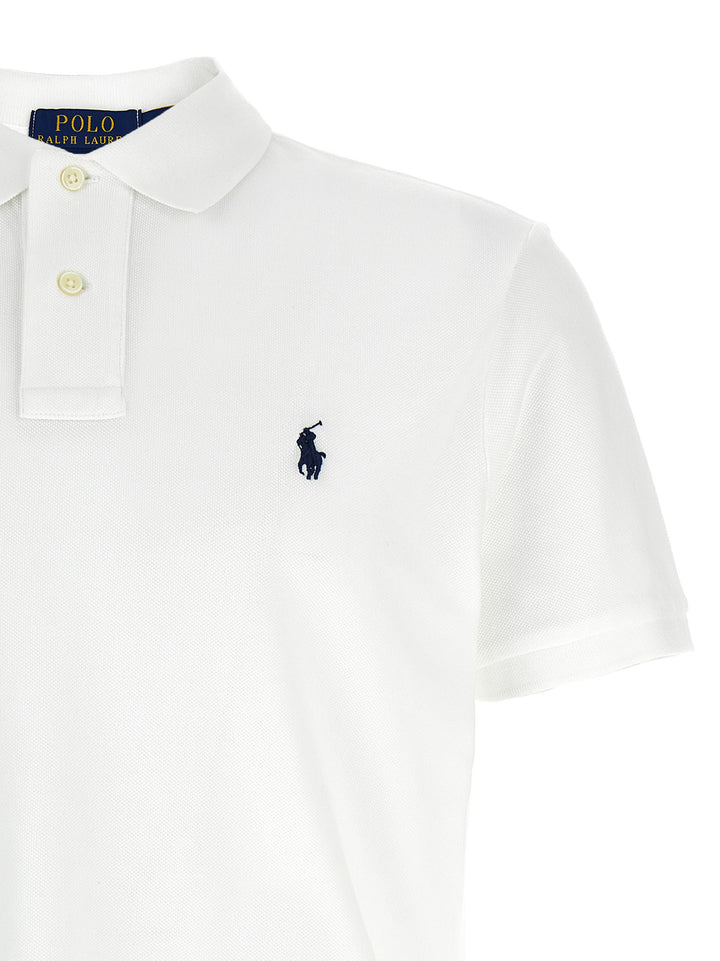 Polo Ralph Lauren Logo Embroidery  Shirt Polo - Bianco | e69b53fc6c082498021c2ebdbf0e841465bd5176