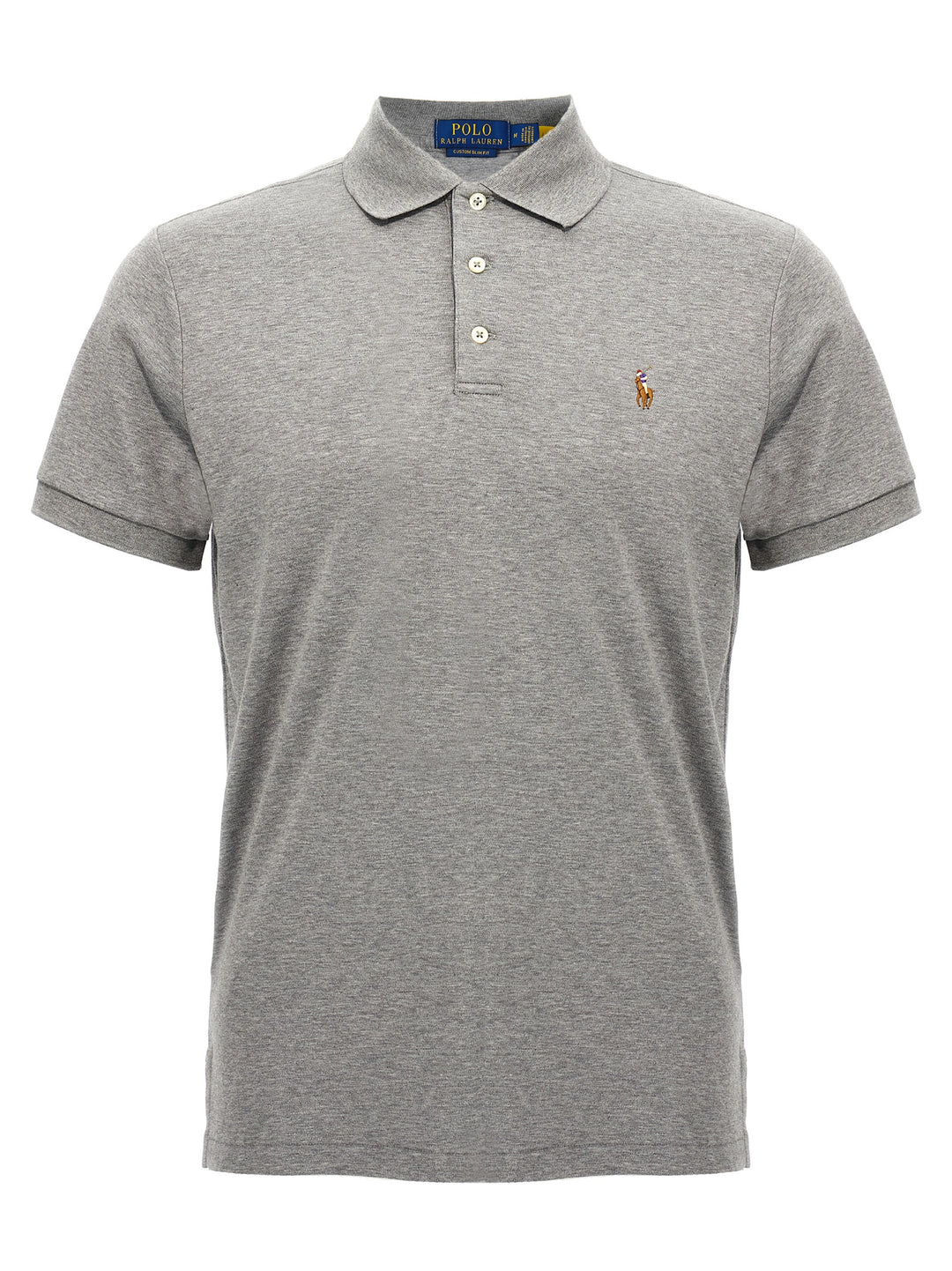 Polo Ralph Lauren Logo Embroidery  Shirt Polo - Grigio | 5affed95955ea46848dab9a88b0668453051ca66