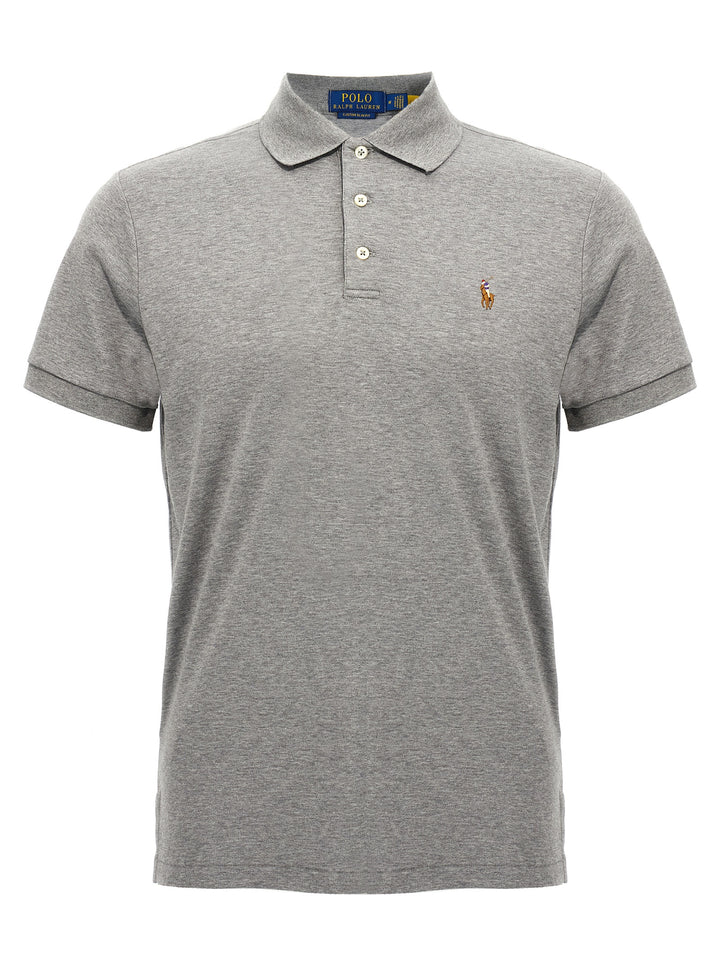 Polo Ralph Lauren Logo Embroidery  Shirt Polo - Grigio | 5affed95955ea46848dab9a88b0668453051ca66