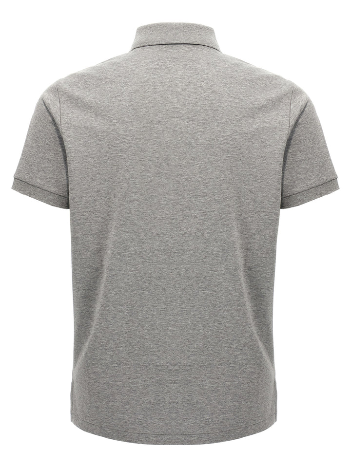 Polo Ralph Lauren Logo Embroidery  Shirt Polo - Grigio | 18510586b7ecf7ff21a552a79587afb2b9bf6feb